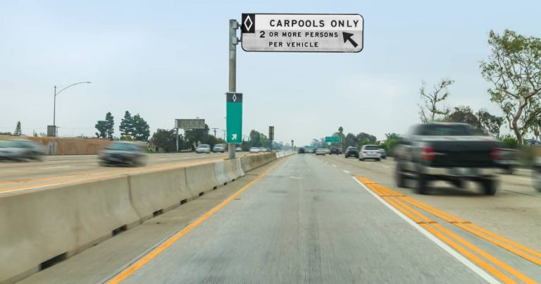 Double+ Solid Lines on Freeway Mean Do Not Cross, Regardless of Color