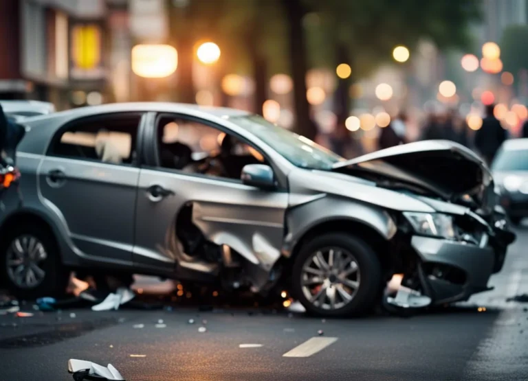 Crash on Ridgecrest Road Causes Lane Closures and Damages Traffic Light.