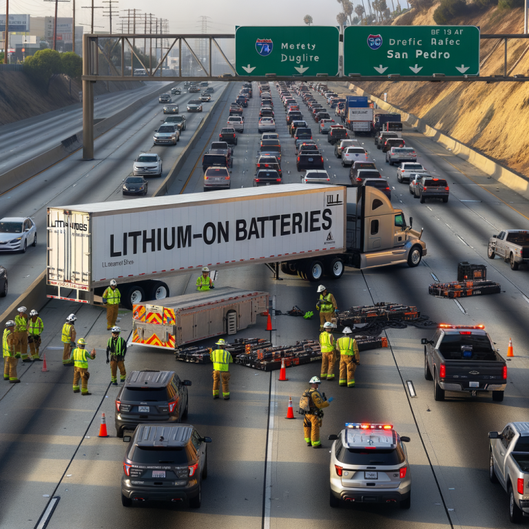 Highway 47 Reopens After Hazardous Battery Incident in San Pedro